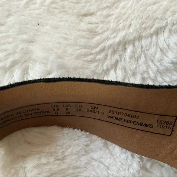 Clarks Black and Brown Wedge Sandals - Picture 4 of 5